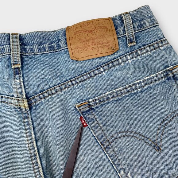 VINTAGE Levis Jeans Mens 36x32 Relaxed Straight Leg Distressed 90s Y2K Grunge - Picture 7 of 15